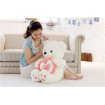 White 3.5 Feet Love Heart Teddy Bear
